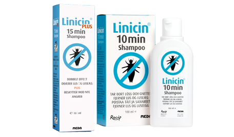 Behandling af lus i fint hår - de blå Linicin produkter Behandling af lus i fint hår - de blå Linicin produkter